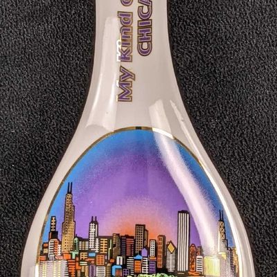 Chicago My Kind Of Town Souvenir Porcelain Spoon