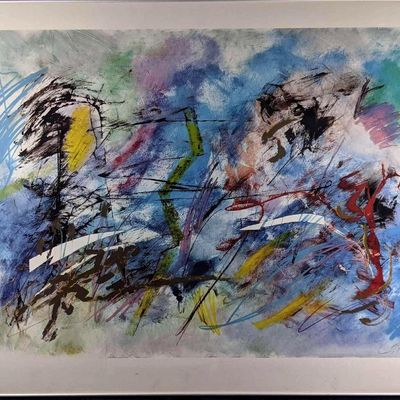 Large Framed Abstract Fine Art Print