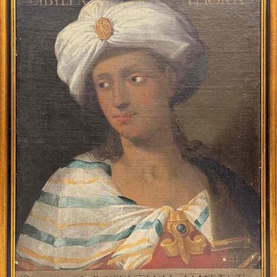 16th/17th Century Oil Painting On Linen Sibylla Persica Unknown Artist