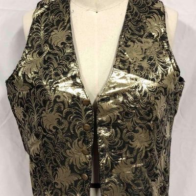 Gold & Black Paisley Style Vest From The Mickey Finn Show
