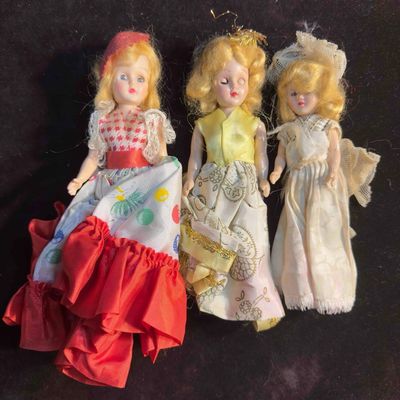 Vintage Doll Collection Lot of Three Dolls