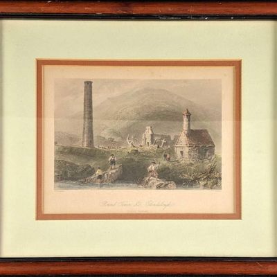 Fine Art Print Engraving Color W.H.Bartlett Framed