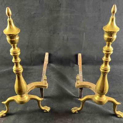Vintage Fireplace Andirons Fireplace Log Guards