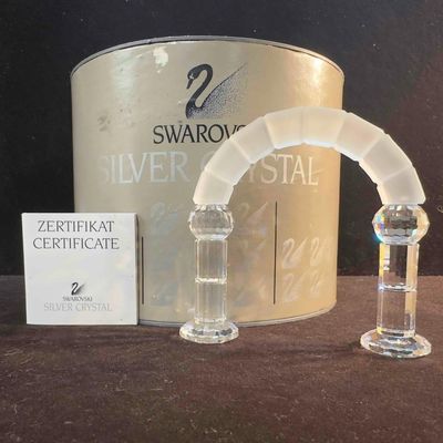 Swarovski Silver Crystal Figurine Nativity Scene Arch 7475 NR 000 010