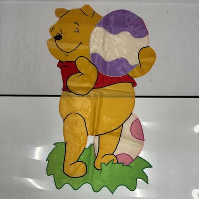 Disney Winnie the Pooh Easter Garden Flag with Decorative Eggs