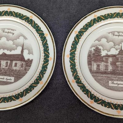 Finspang Sweden Briksgarden & Risinge Gamla Kyrka Plates