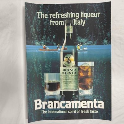 Brancamenta Italy Ad Poster Set of Thirteen 13 Liquor Advertisement Posters