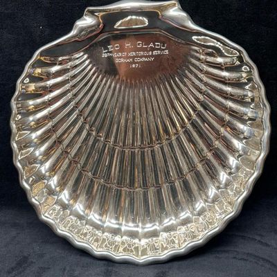Gorham 40617 Sterling Shell Dish - Engraved Award