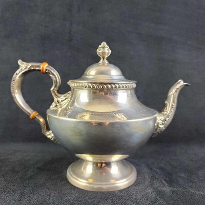 Antique Sterling by Poole 1027 Georgian Tea Pot