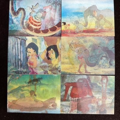 Disney The Jungle Book Kid Cuisine Promotional Trading Cards Lenticular