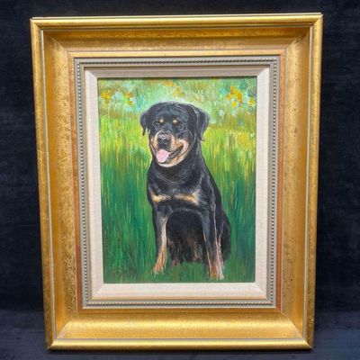 Framed Original Oil On Canvas L.O.M Dated July 1994