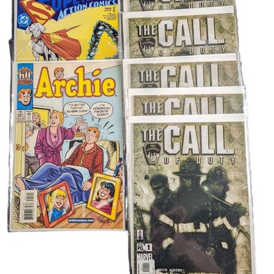Lot Of 7 Call Of Duty Archie Superman Comics