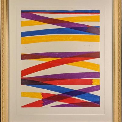 Framed Limited Edition Piero Dorazio Lithograph Print