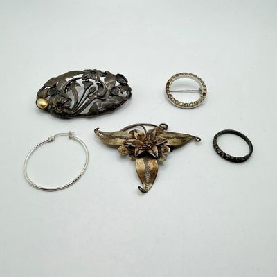 Vintage Mixed Silver Jewelry Lot