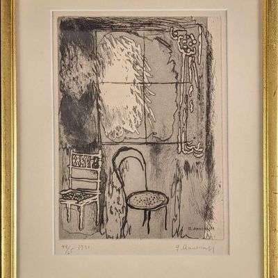 Yuri (Georges) Annenkov LE Signed Chairs Print