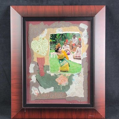 Original Heart of Bali Etta Jean Juge Mixed Media