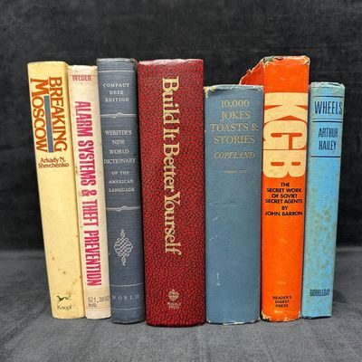 Vintage Hardcover Book Lot Seven Titles Mixed Subjects