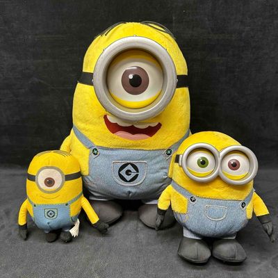 Lot of 3 Despicable Me Minions Plush Toys Assorted Sizes