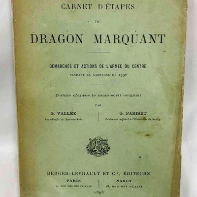 Paperback Copy Of Carnet D'Étapes Du Dragon Marquant Published in 1898.