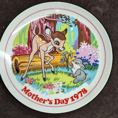 Schmid Disney Mother's Day 1978 Bambi Plate
