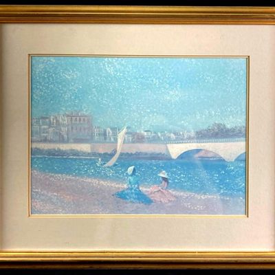 Girls on a Beach by Marion Print
