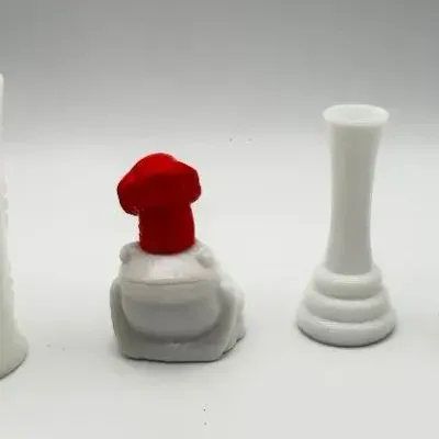 Assorted Milk Glass and Frosted Glass Vases Figurine
