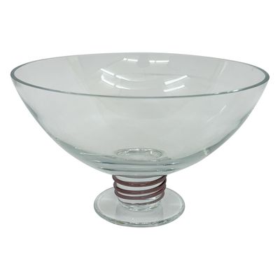 Sale Photo Thumbnail #119: Block Crystal Glass Pedestal Bowl