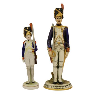 Sale Photo Thumbnail #108: European Porcelain Napoleonic Soldier Figurines
