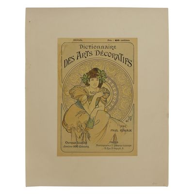 1902 Alphonse Mucha Art Nouveau Paris Lithograph
