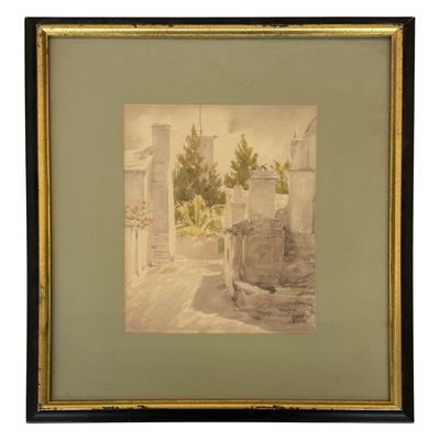 Adolph Treidler - Bermuda Watercolor Lithograph
