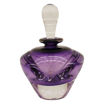Sale Photo Thumbnail #113: Signed Amethyst Studio Art Glass Perfume Bottle