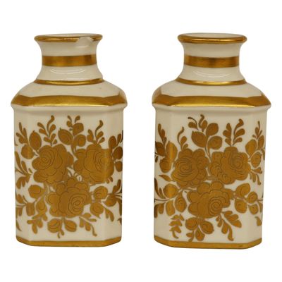 Sale Photo Thumbnail #109: Pair of Limoges French Porcelain Vanity Bottles