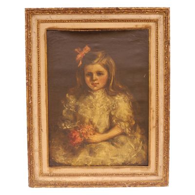 Whistler - Edwardian Portrait Painting of Girl