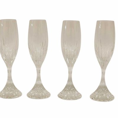 Sale Photo Thumbnail #138: Baccarat Cut Crystal Massena Champagne Flutes