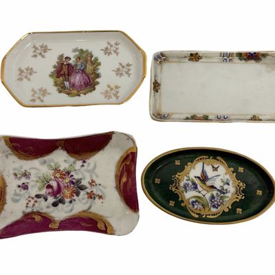 Sale Photo Thumbnail #110: Limoges French & Nippon Porcelain Trinket Dishes