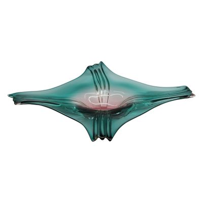 Sale Photo Thumbnail #118: MCM Sommerso Style Art Glass Centerpiece Bowl