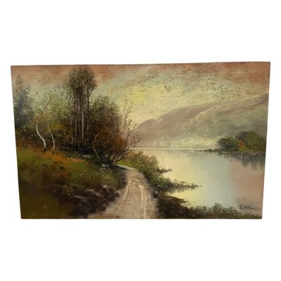 Earl - Pastel Lakeside Landscape
