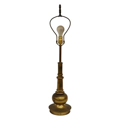 Sale Photo Thumbnail #143: Stiffel Hollywood Regency Brass Bulbous Lamp