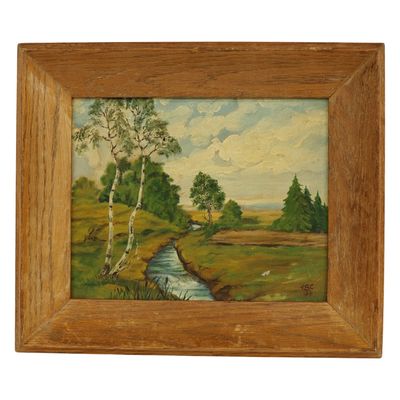 TSC - Mid-Century Landscape Oil Painting