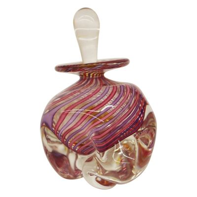 Sale Photo Thumbnail #116: Heron Glass Studio Swirled Perfume Bottle