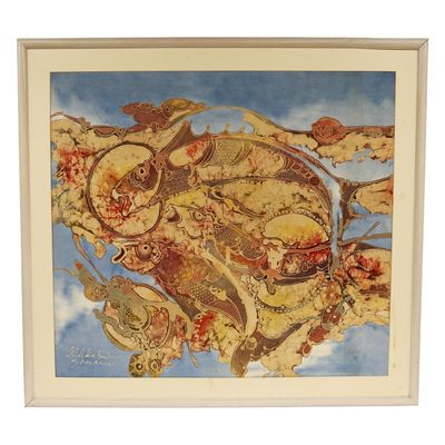 Wiji Hartono Kabul Indonesian Batik Painting