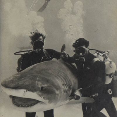 Silver Gelatin Print John McLaughlin and Ricou Browning