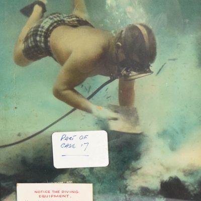Chromogenic Print Male Diver with Hookah Equipment