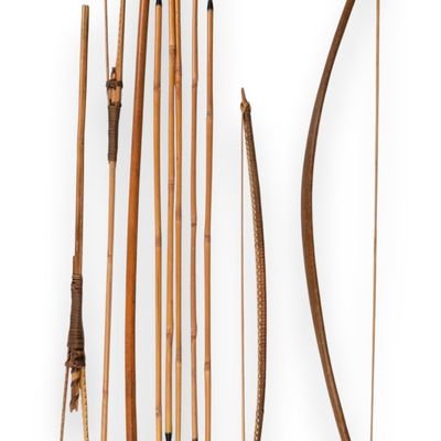 Papua New Guinea Archery Collection and West Yorkshire Regiment Pommel Staff