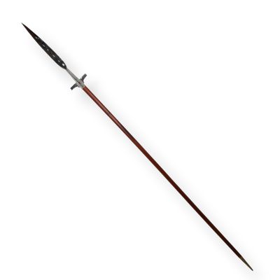 7 Foot Polished Steel and Wood Spear