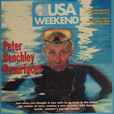 USA Weekend Offset Lithograph Peter Benchley Resurfaces