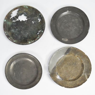 Chinese Export and English Pewter and Copper Alloy Plates