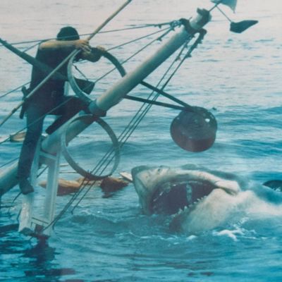 Jaws Production Still, Chief Brody on Orca