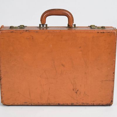 Peter Benchley Monogrammed Leather Briefcase