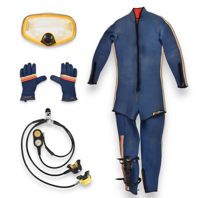 Peter Benchley's Vintage U.S. Divers and Fathom Scuba Diving Gear Ensemble